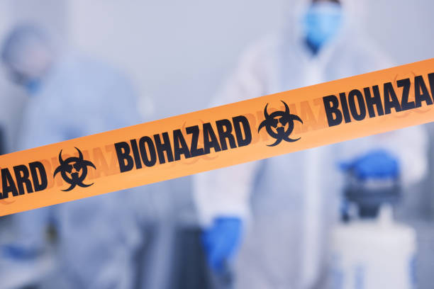 Professional Biohazard Cleanup technician working in Gregory, TX